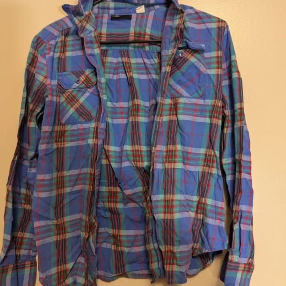 BGD Plaid Button-Up, Size S